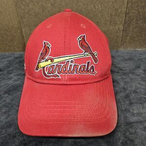 St Louis Cardinals Hook/Loop Strapback Hat By Genuine Merchandise Budweiser Logo